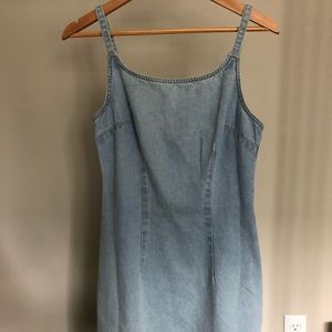 Denim strappy dress